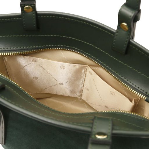 Glacette - Suede leather bucket bag